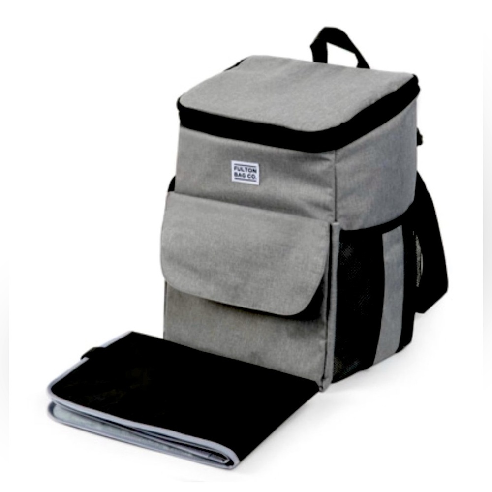 NEW! Fulton Bag Co. Diaper Bag Backpack with Removeable Jumpsack & Changing Pad